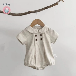 Breathable Striped Baby Bodysuit Jumpsuit