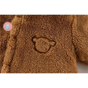 Winter Baby Romper with Ears and Hood