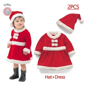 Kids Santa Claus Costume Green Elf