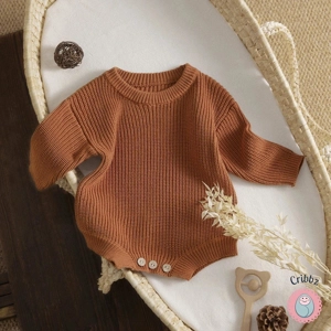 Cozy Knit Romper for Newborns and Infants