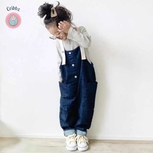 Casual Family Matching Denim Overalls