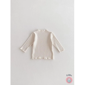 Soft Solid Color Baby Long Sleeve Shirt