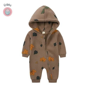 Newborn Bear Hoodie Jumpsuit Outfit