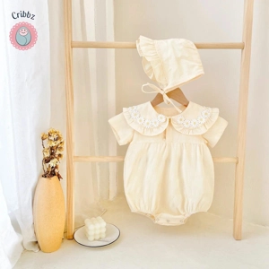 Floral Cotton Bodysuit Set for Newborns