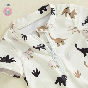 Baby Dinosaur Coconut Tree Swimsuit