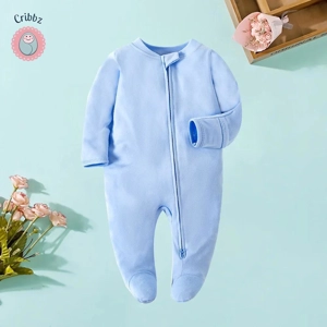 Soft Newborn Girls Long Sleeve Romper