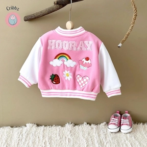 Stylish Cotton Toddler Baseball Jacket