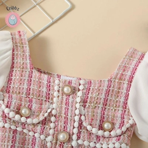 Puff Sleeve Casual Dress for Girls