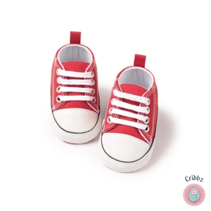 Baby Canvas Sneakers with Star Design