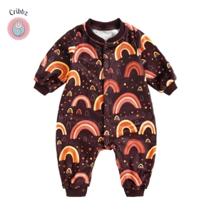 Cute Flannel Baby Romper for Winter