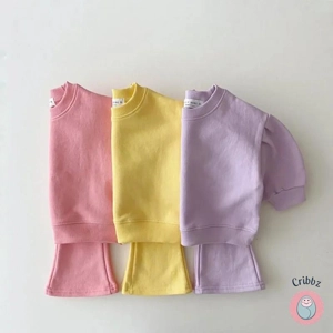 Baby Hoodie and Flare Pants Set