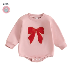 Lovely Baby Girls Fall Sweatshirt Romper