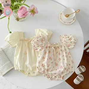 Floral Summer Romper for Newborns