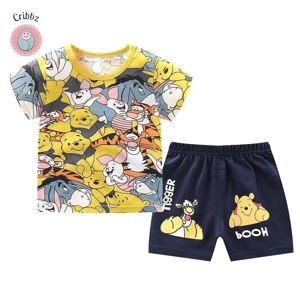 Disney Mickey Cartoon Pajamas Set for Kids