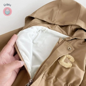 Autumn Infant Hooded Jumpsuit Jacket