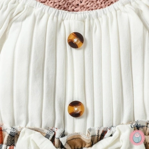 Cute Plaid Bow Baby Girls Autumn Dress