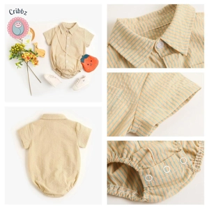 Cotton Baby Boy Short Sleeve Bodysuits