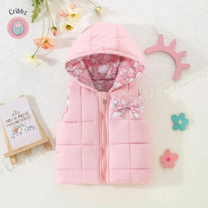 Pink Elephant Cotton Vest for Kids