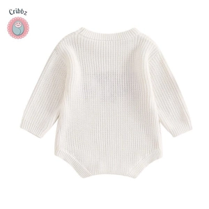 Newborn Christmas Knitted Sweater Romper