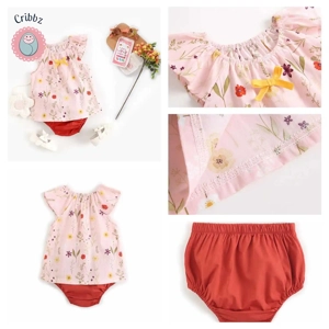 Summer Floral Baby Outfit Set