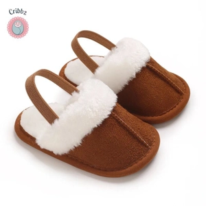 Cute Fluffy Baby Slippers for Toddlers