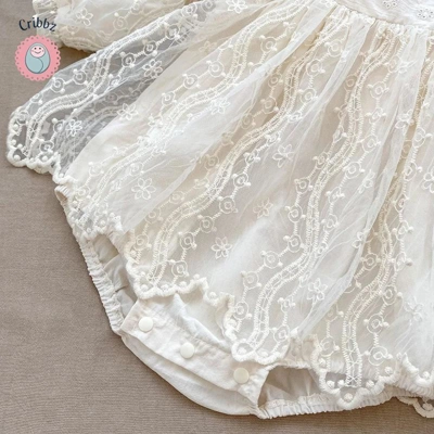Lace Princess Bodysuit Dress for Infants title=