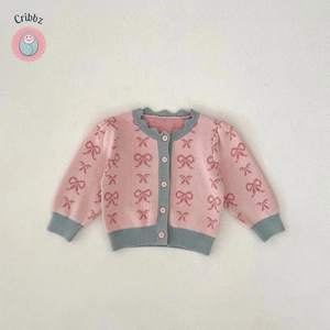 Autumn Knitted Bodysuit for Baby Girls