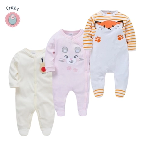 Cotton Baby Jumpsuit Pajamas Set