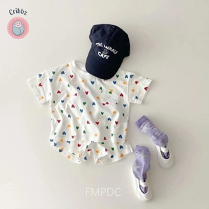 Summer Toddler Polka Dot Outfit Set