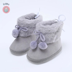 Cozy Soft Sole Baby Boots for Infants