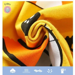 Kids Cartoon Print T-Shirt & Shorts Set