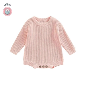 Cute Knitted Sweater Romper for Newborns