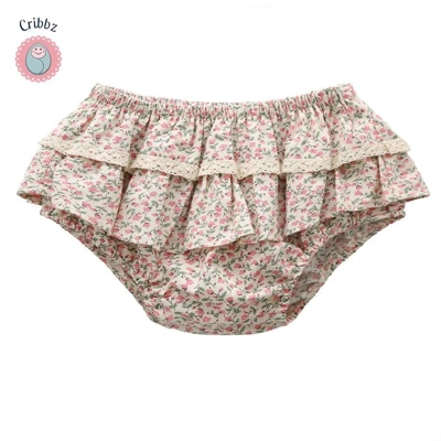 Floral Ruffle Lace Tutu Skirt for Girls title=