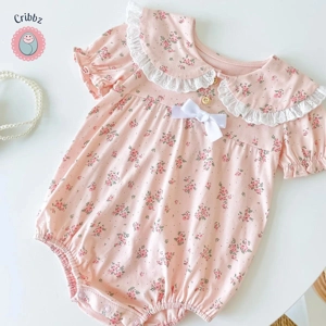 Floral Cotton Bodysuits for Baby Girls