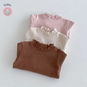 Cute Autumn Knit Undershirt for Kids