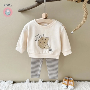 Cartoon Embroidery Toddler Tracksuit Set