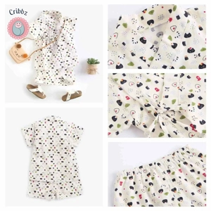 Cotton Baby Clothes Set - Short Sleeve