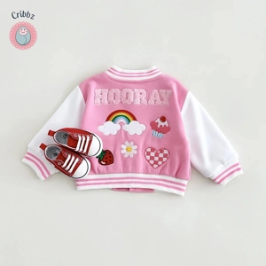 Stylish Cotton Toddler Baseball Jacket