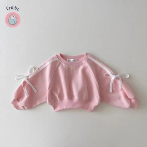 **Girls Autumn Bow Hoodie Pant Set**