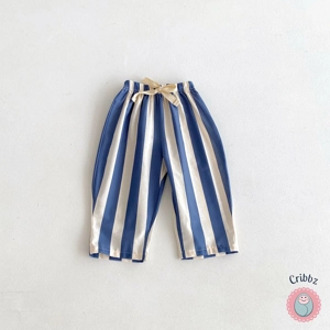 Thin Loose Striped Pants for Kids