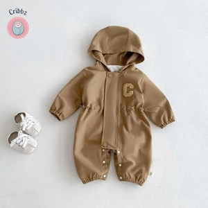 Autumn Infant Hooded Jumpsuit Jacket
