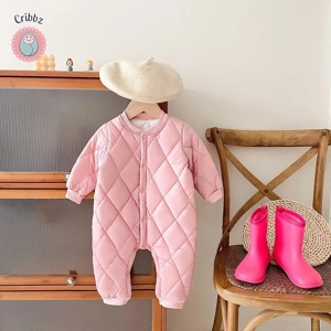 Warm Fleece Baby Rompers for Winter