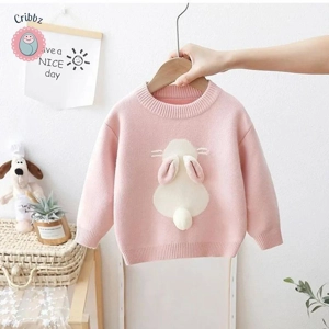 Cute Rabbit Knit Girls Sweater Toddler