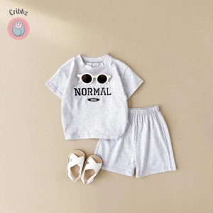 Summer Baby Boys Fashion T-shirt and Shorts Set