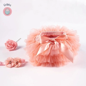 Baby Girls Tulle Tutu Skirt and Headband Set