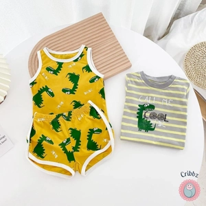 Cute Cotton Animal Outfit Set for Baby Boys
