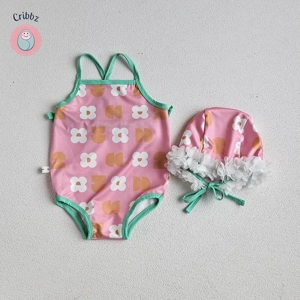 Floral Infant One-Piece Swimwear Set