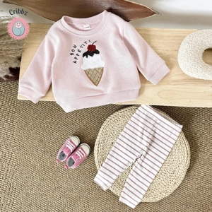 Pink Newborn Girl Autumn Outfit Set