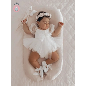 Summer Mesh Puff Sleeve Baby Dress