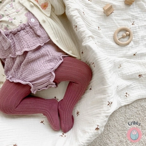 Cotton Knitted Tights for Baby Girls